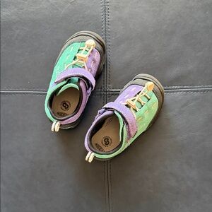 Keen Kids Green and Purple Velcro Active Sneakers